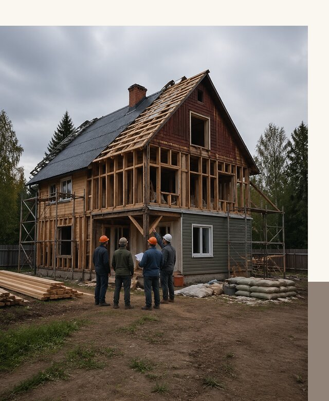 Реконструкция дачного дома в Юбилейном под ключ с проектом