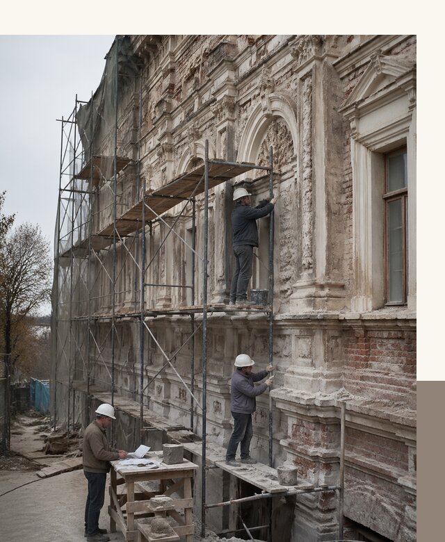 Реставрация объектов культурного наследия под ключ в Юбилейном
